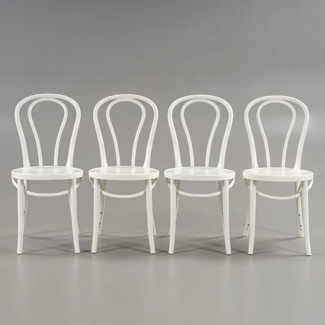 GILLIS LUNDGREN. Stolar 4 st "Öglan" Ikea, 1900-talets andra hälft.