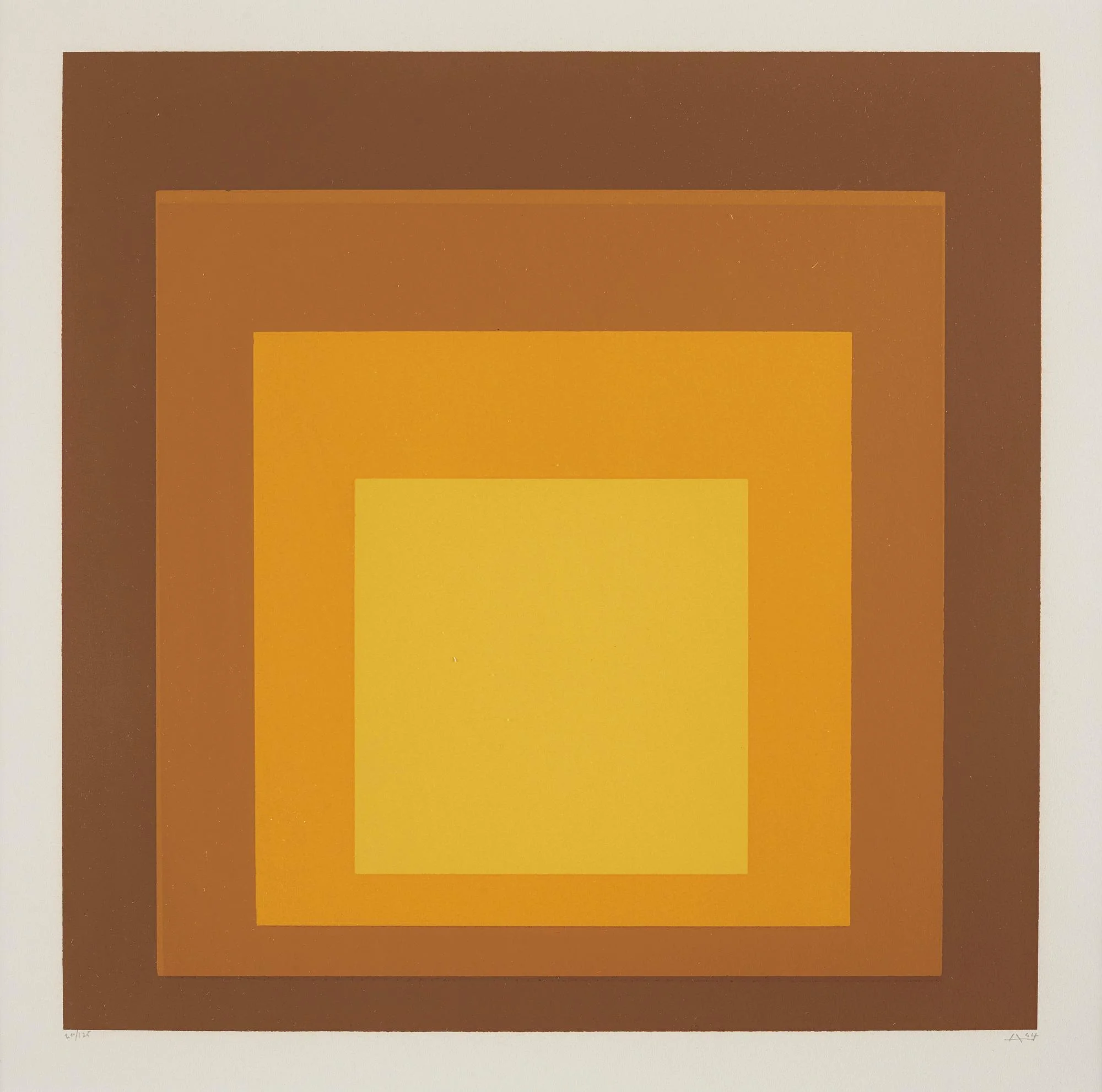 Josef Albers, Utan titel, ur: "Hommage au carré". — Bukowskis