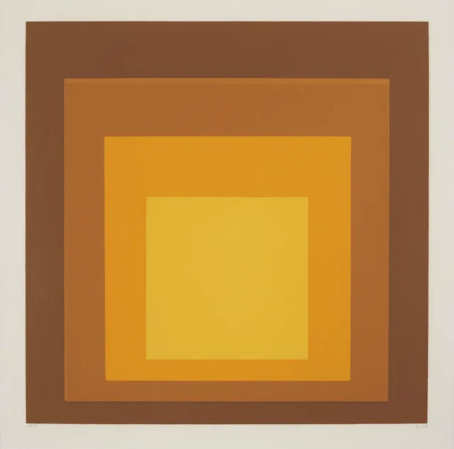 Josef Albers, Utan titel, ur: "Hommage au carré".