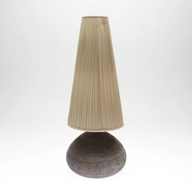 ELSI BOURELIUS. bordslampa, keramik, signerad, omkring 1900-talets mitt.