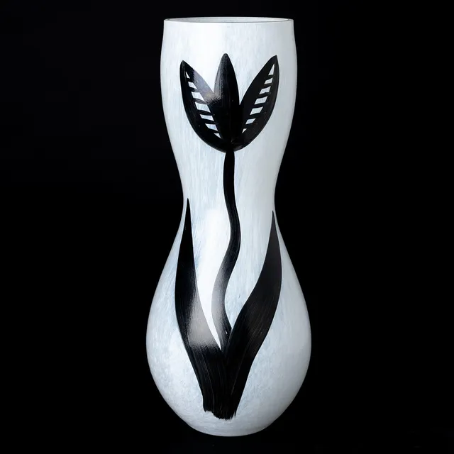 ULRICA HYDMAN-VALLIEN. Vas, glas, "Tulip", Artist collection, signerad, etikettmärkt, Kosta Boda.