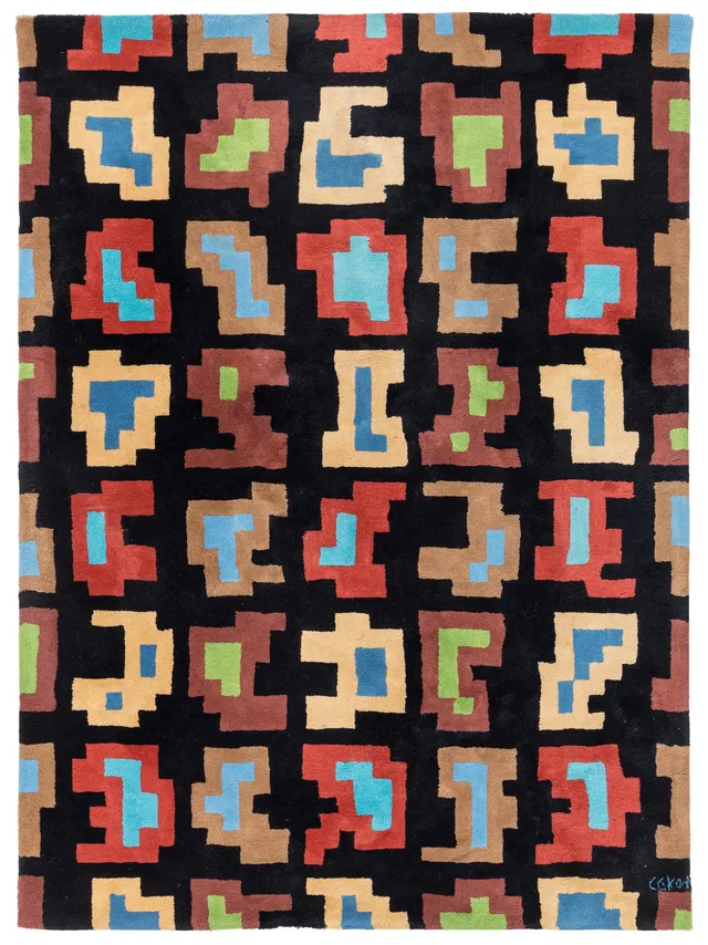 C Göran Karlsson, matta, utan titel, handtuftad, Asplund, ca 220 x 162 cm.