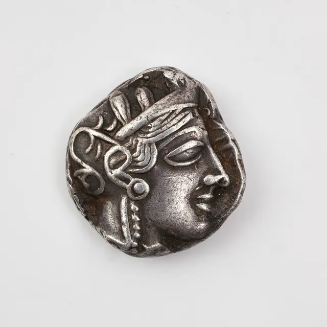 MYNT, silver, Athen, 449-413 f.Kr. Tetradrachm. Pallas Athena.