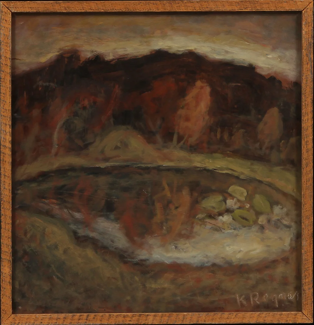 KARL RAGNAR JOHANNESSON. Sjölandskap. Olja på pannå, signerad. — Paintings — Göteborgs Auktionsverk