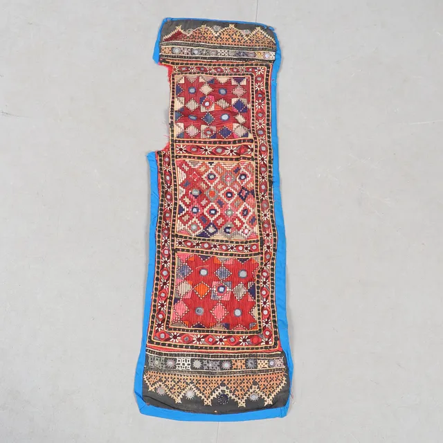 A SMALL PANEL OF INDIAN EMBROIDERY.