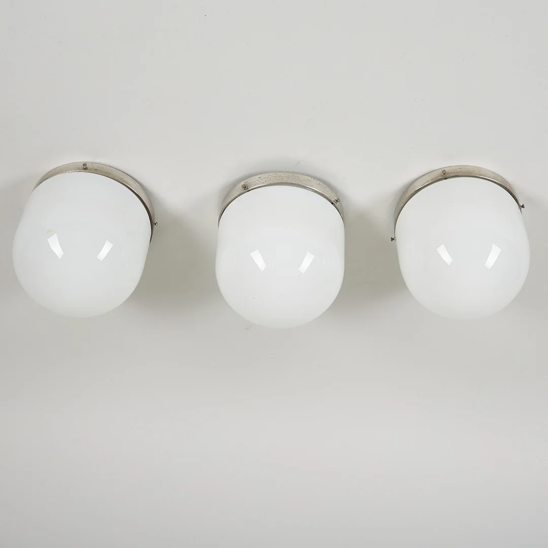 PAAVO TYNELL. TAKLAMPOR, 3 st. Taito Oy, 1930/40-tal. — Ceiling lights — Stockholms Auktionsverk Helsinki