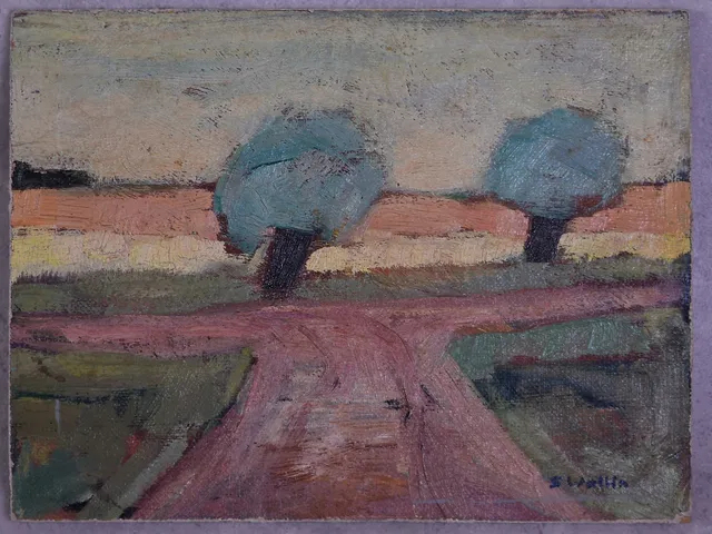 SAM WALLIN. 1915-1992 " Pilevall " olja på duk uppfodrad signerad.