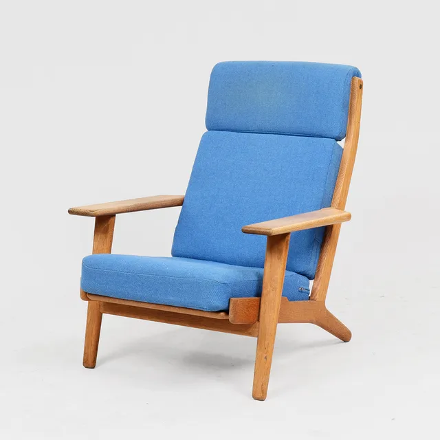 HANS J WEGNER. Getam. Lænestol af eg model 'GE 290A.