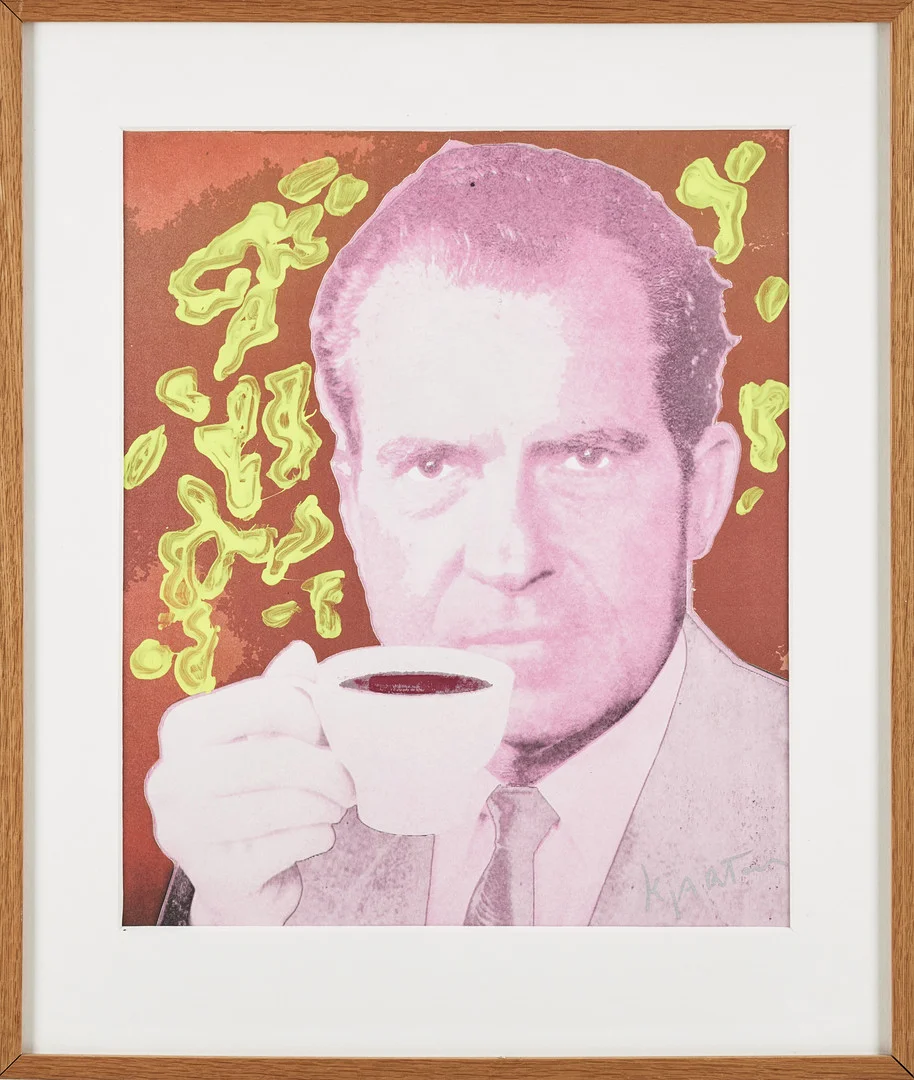 KJARTAN SLETTEMARK. Nixon. — Paintings — Stockholms Auktionsverk Magasin 5