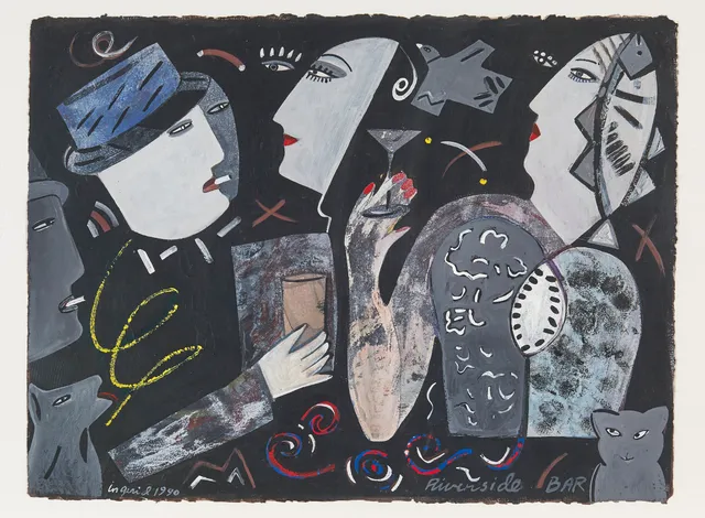 Kuiters, Ingerid — "Riverside Bar" 1990
