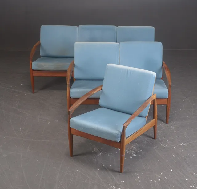 Kai Kristiansen. Two and three-seater sofa and lounge chair made in rosewood (3)
