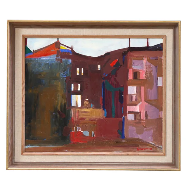 TORE HULTCRANTZ. Abstrakta fasader, olja på pannå, signerad, 1950/60-tal.