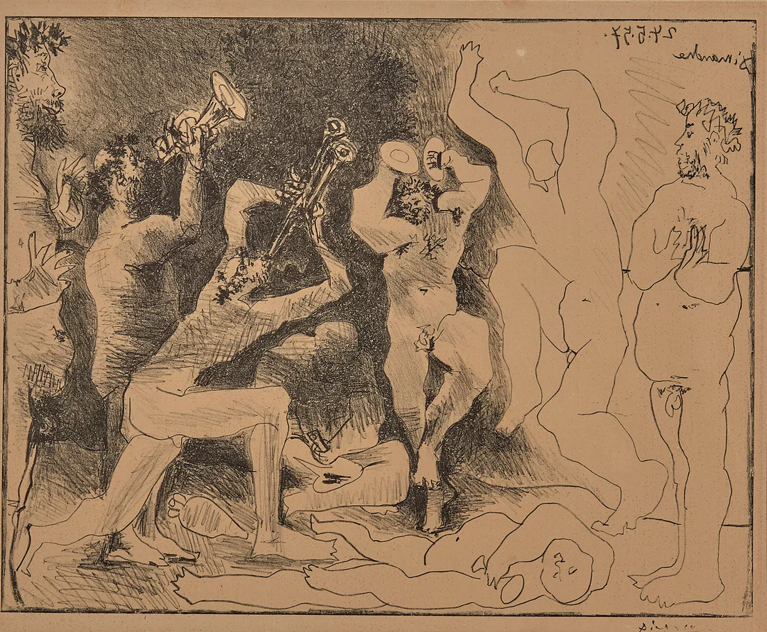 Picasso, Pablo — "La Danse des Faunes" 1957 — Kunst/Grafikk — Blomqvist
