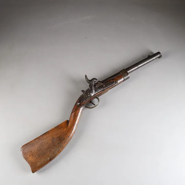 PISTOL / KARBIN, flankör, slaglås, försöksmodell, kaliber ca 16 mm.