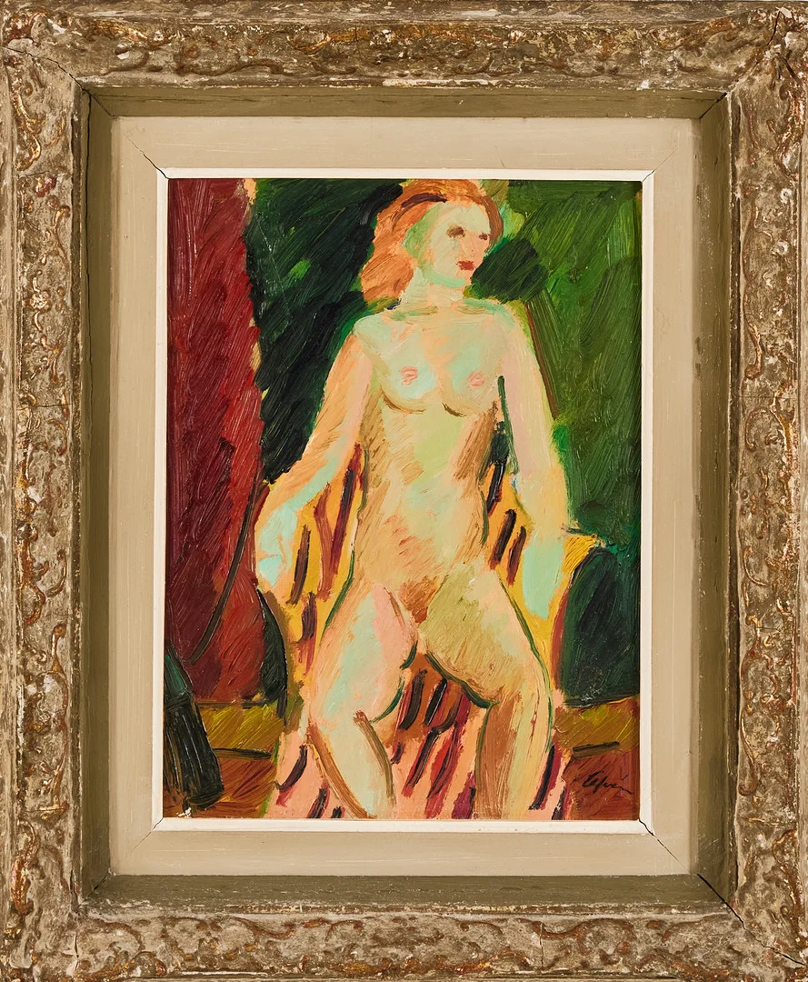 ERIC ELFWÉN (SVERIGE, 1921-2008). Nakenmodell, olja på pannå. — Paintings — Stockholms Auktionsverk Magasin 5