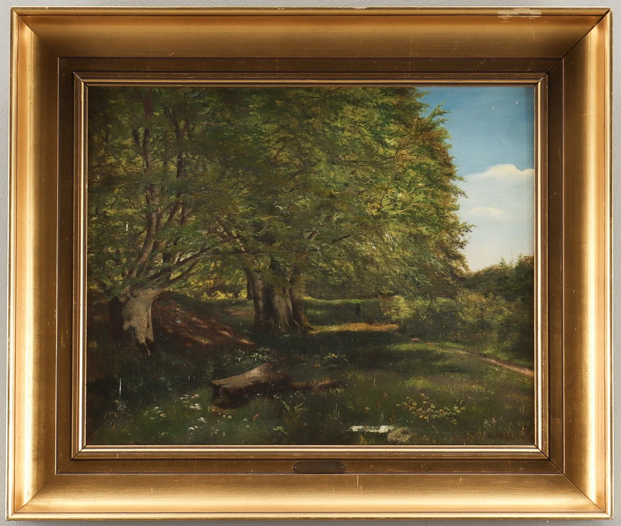 SIEGFRIED HASS. Danskt parklandskap. — Paintings — Karlstad Hammarö Auktionsverk