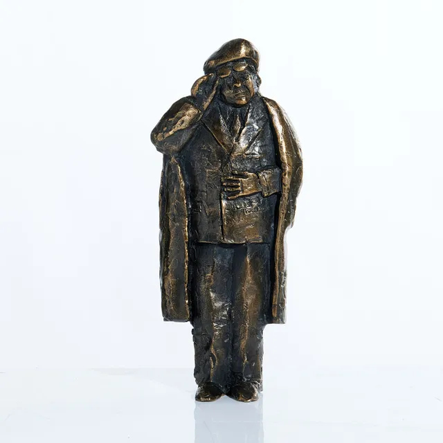 KARL GÖTE BEJEMARK. väggskulptur, ''Evert Taube'', brons, signerad KGB.