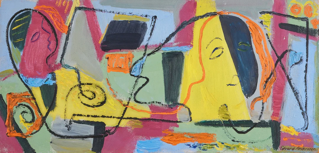 EDVARD ANDERSSON. Otydlig titel. — Paintings — Stockholms Auktionsverk Magasin 5