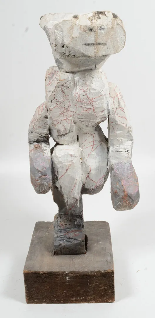 BO SÄLLSTRÖM. Skulptur, trä, kanin.