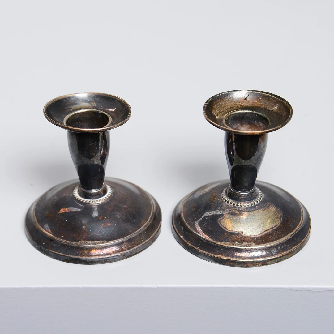 LJUSSTAKAR, ett par, silver, Tenn & Silver Ab, 1960-tal. — Silver — Formstad Auktioner