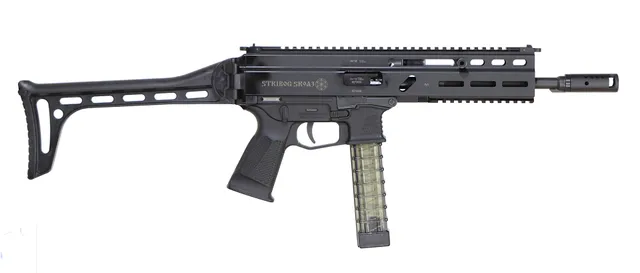 KULGEVÄR, Halvautomatisk, fabrikat Grand Power, modell Stribog SRA3, kaliber 9x19, tillv.nr K072656, se-nr SE2951509.