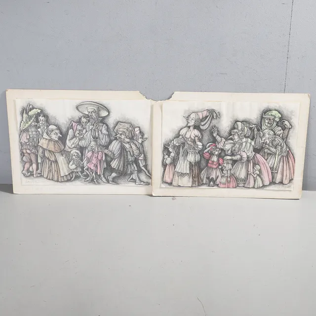 ANTHONY GERALD BINNS (1942-2019). GREMLINS, A PAIR.