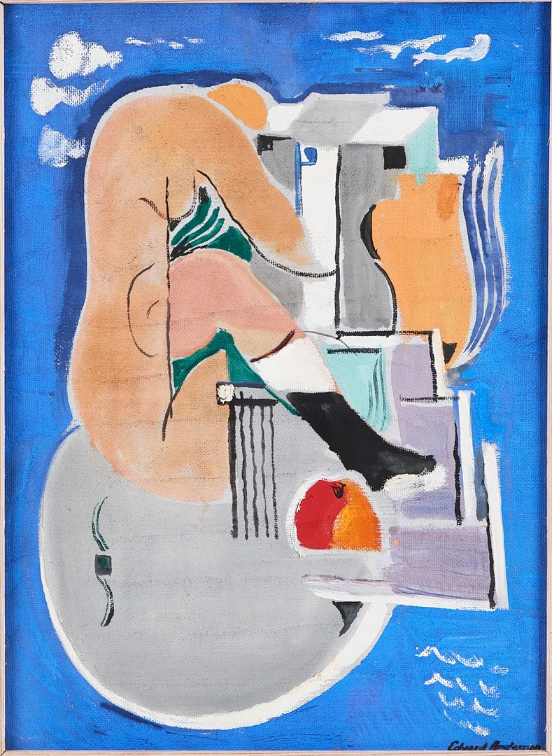 EDVARD ANDERSSON. Utan titel. — Paintings — Stockholms Auktionsverk Magasin 5