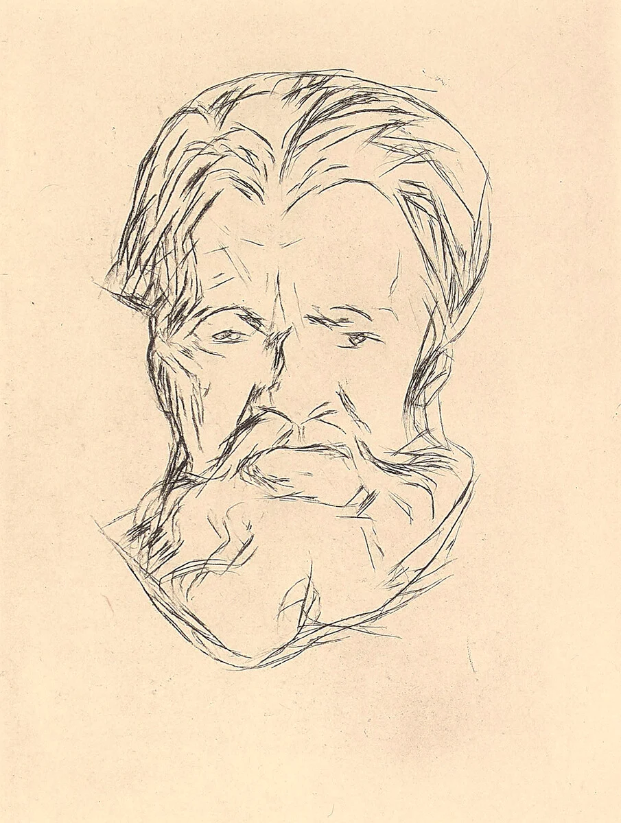Munch, Edvard — "Mannshode" 1906/1917-18 — Kunst/Grafikk — Blomqvist