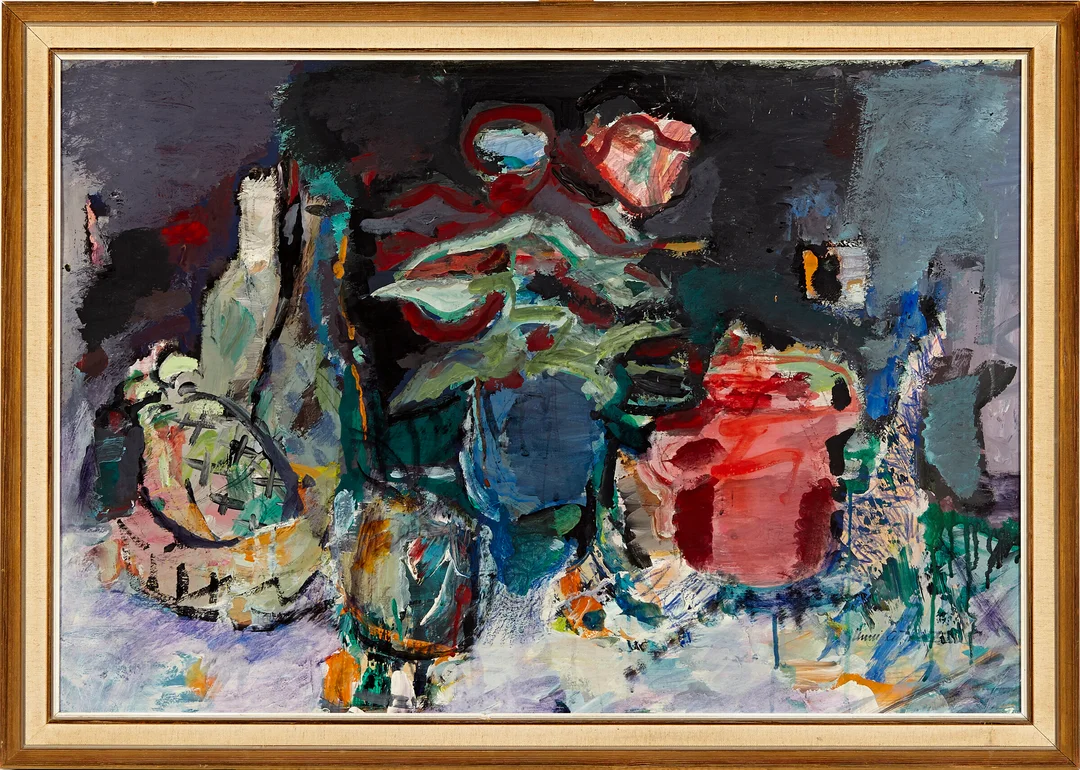 Lund, Unni — Stilleben, 1975 — Kunst/Maleri — Blomqvist