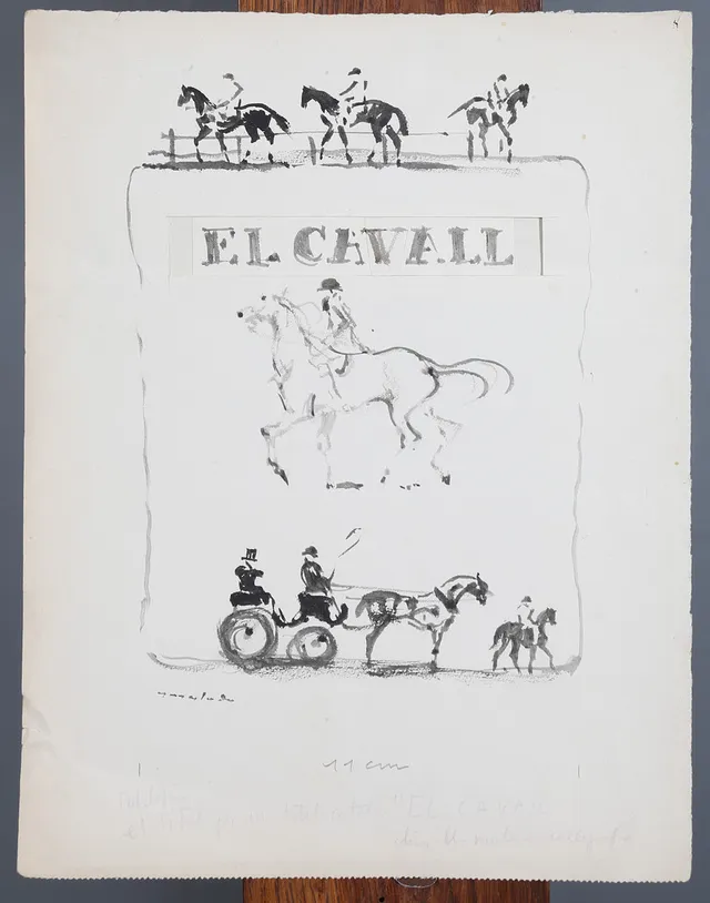 PERE YNGLADA. Cover project for "El Cavall".