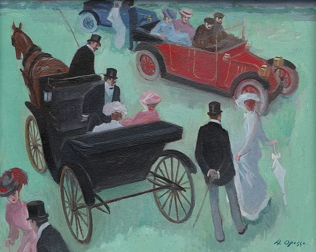 ALFREDO OPISSO. Period scene.