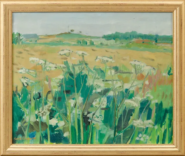 HUGO SIMSON. "Hundkex", olja på duk, signerad.