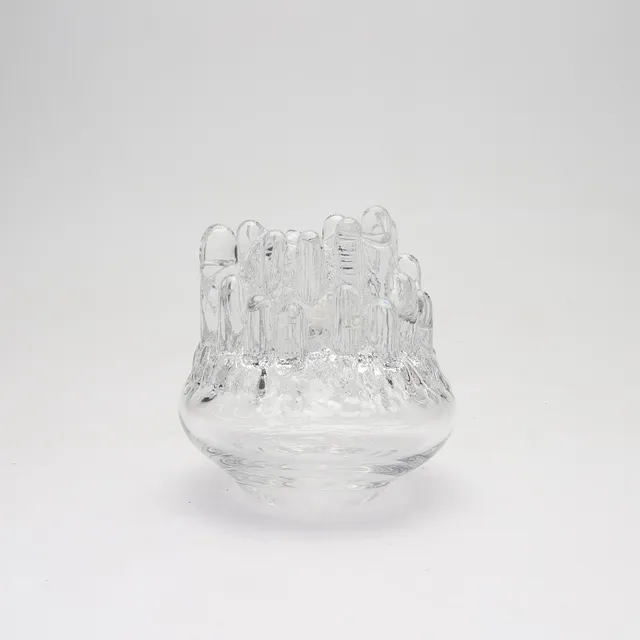 GÖRAN WÄRFF. Ljuslykta, glas, "Polar", Kosta, signerad.
