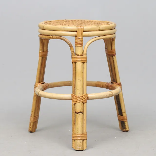 PIEDESTAL/PALL, bambu/rotting, 1900-talets andra hälft.