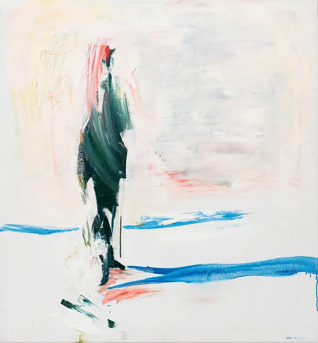 ARNE NILSSON. Abstrakt komposition, olja på duk, signerad.