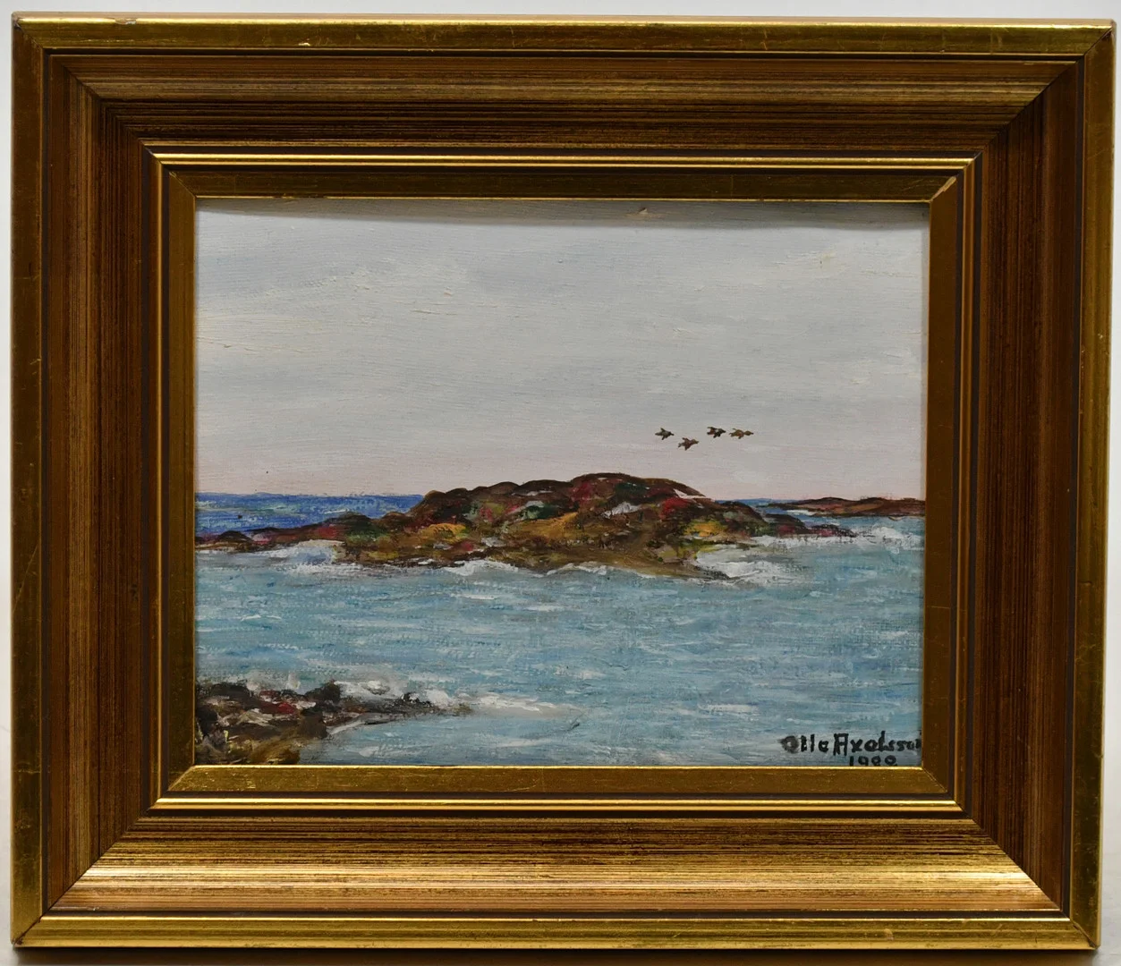 OLLE AXELSSON. Öar. Olja på duk. — Paintings — Connoisseur Bokauktioner