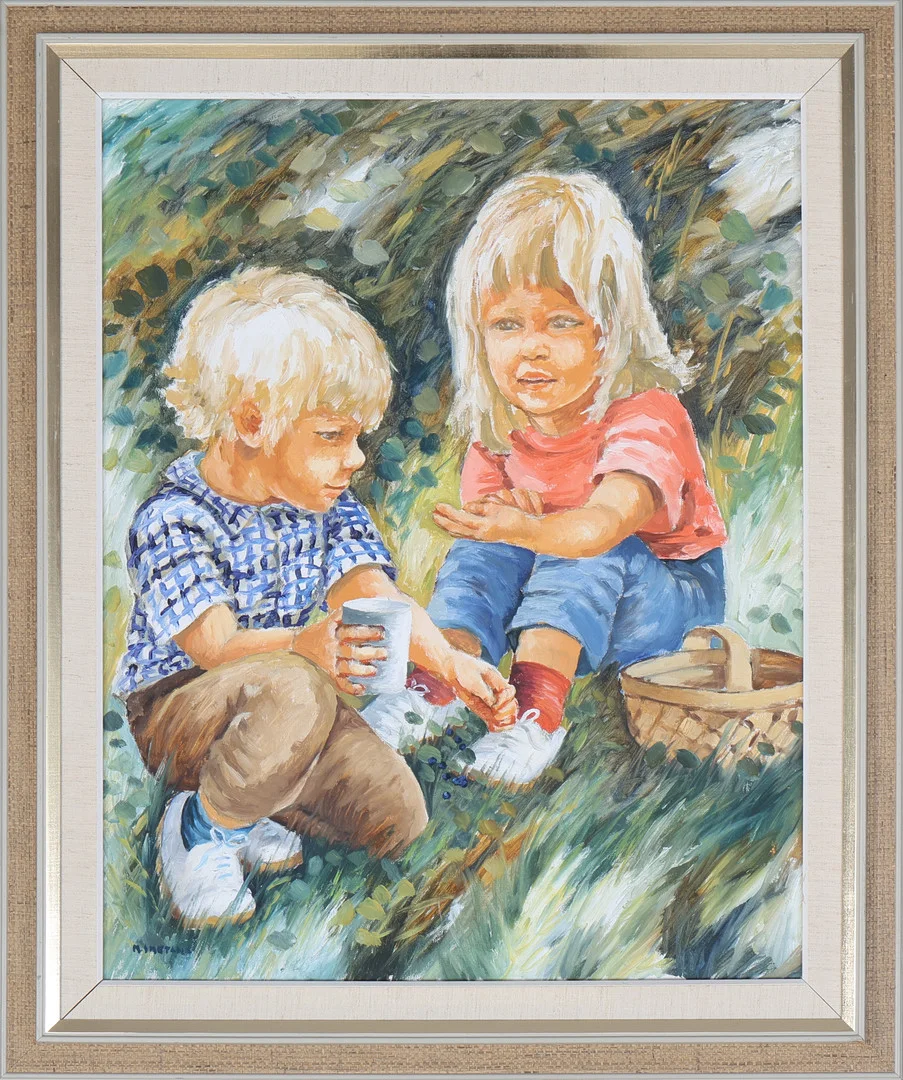 MONICA SMETANA. Olja på duk, signerad M. Smetana. — Paintings — Södermanlands Auktionsverk