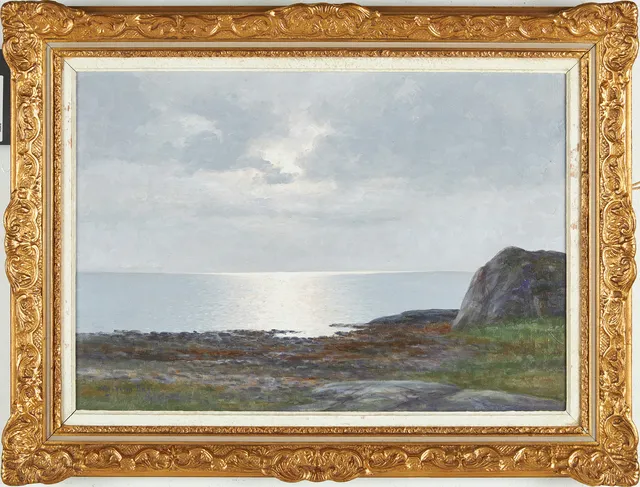 ANSHELM DAHL. KUSTMOTIV, olja på duk, signerad.