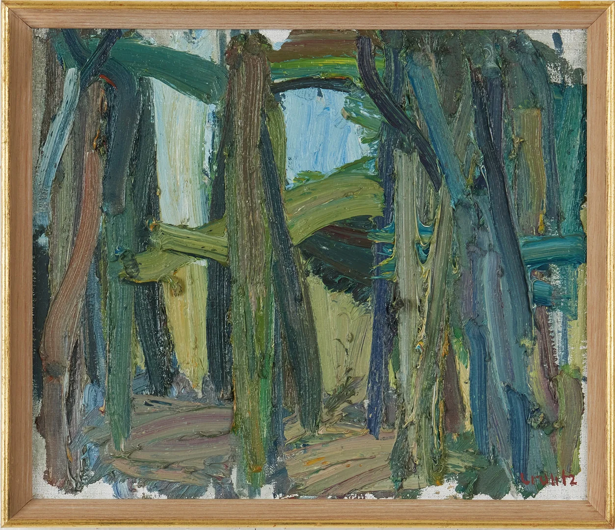 BENGT CRANTZ (1916-2000). "Skogsglänta", signerad Crantz, olja på duk. — Paintings — Stockholms Auktionsverk Magasin 5