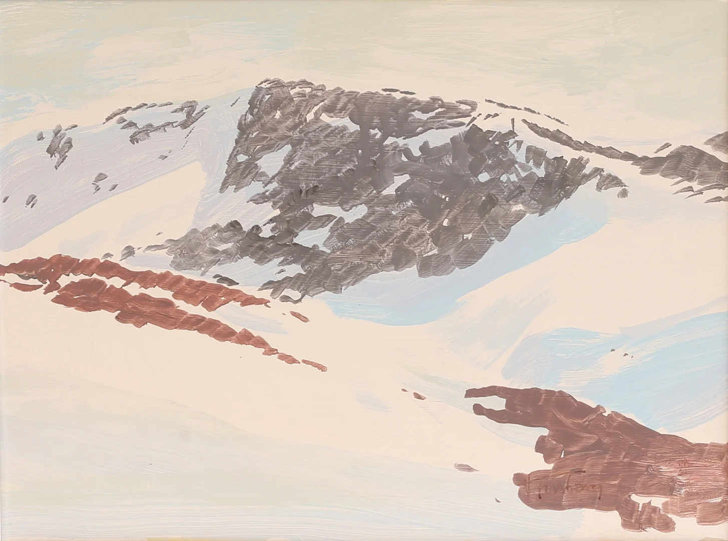 VIKING FORSBERG. Olja på pannå, fjällmotiv, signerad. — Paintings — RA Auktionsverket Norrköping