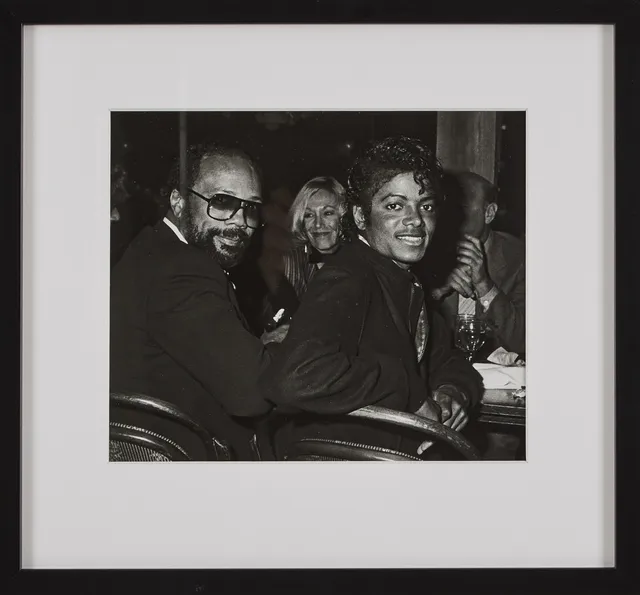 RON GALELLA. April 9, 1983: Michael Jackson and Quincy Jones.