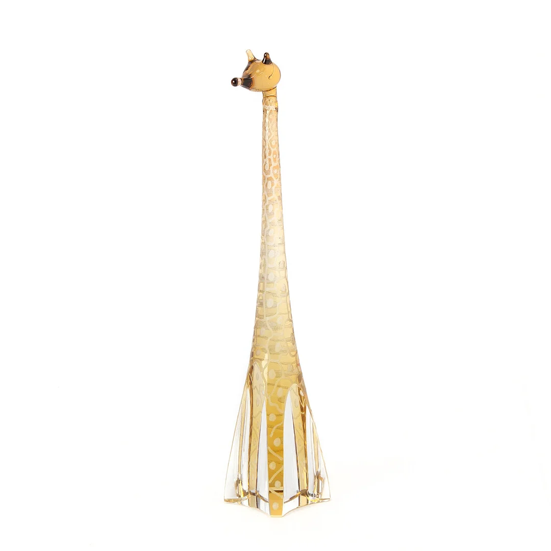 VICKE LINDSTRAND. Skulptur, "Giraff", glas, Kosta, signerad. — Art glass — Stockholms Auktionsverk Göteborg