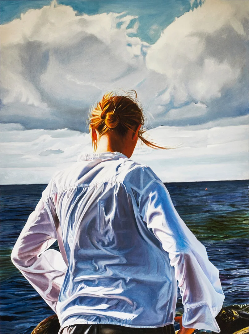 SIRJE PAPP (SVERIGE, FÖDD 1962). "Breeze", signerad och numrerad Sirje Papp 49/90, fine art print. — Engravings & Prints — Crafoord Auktioner Stockholm