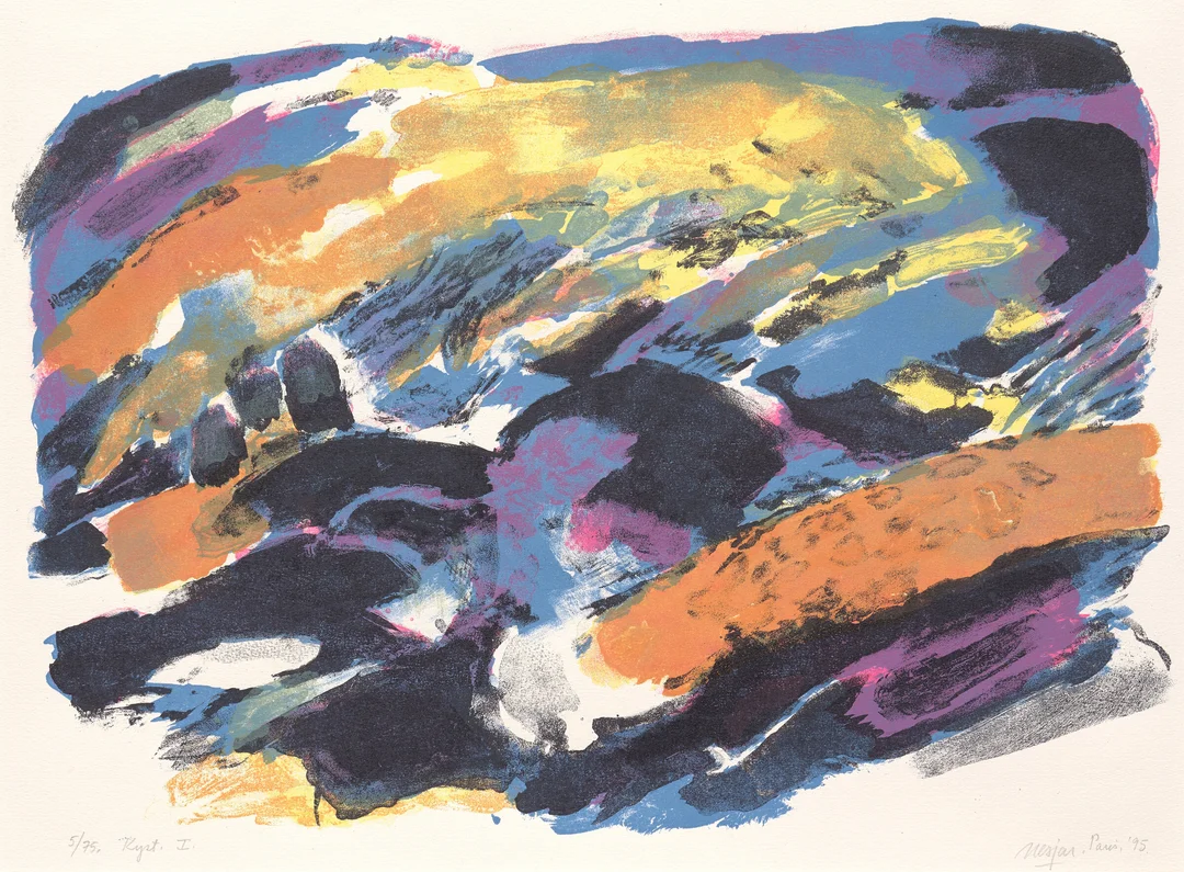 Nesjar, Carl — "Kyst I" 1995 — Kunst/Grafikk — Blomqvist