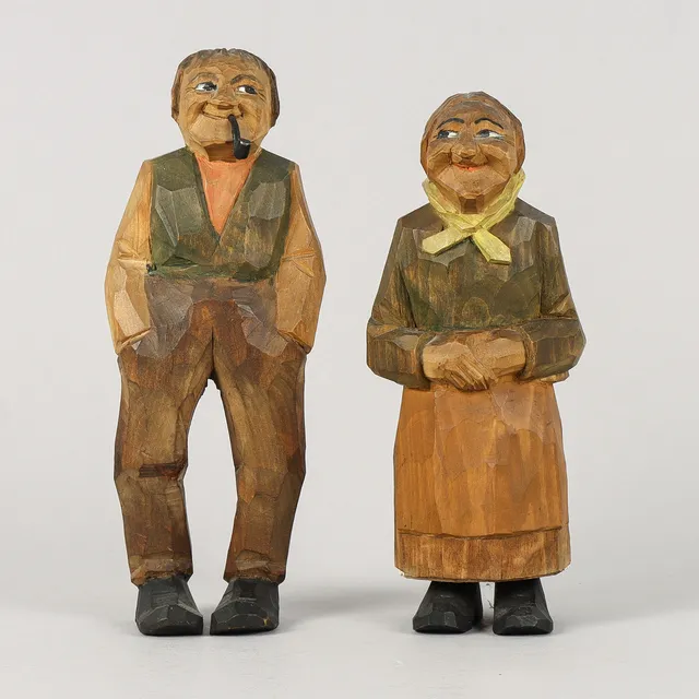 TRÄFIGURER 2 stycken.