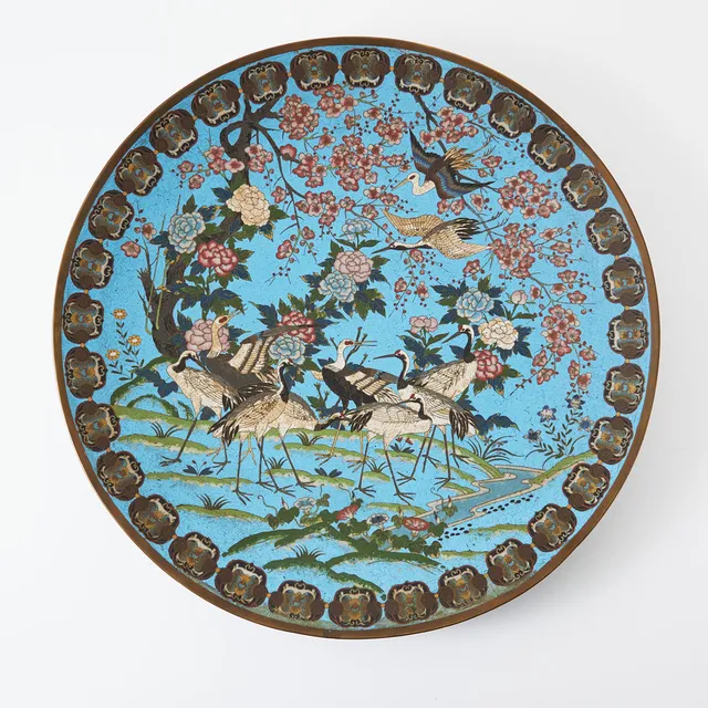 FAT, Kina, 1900-talets början, cloisonnéarbete i metall och emalj.