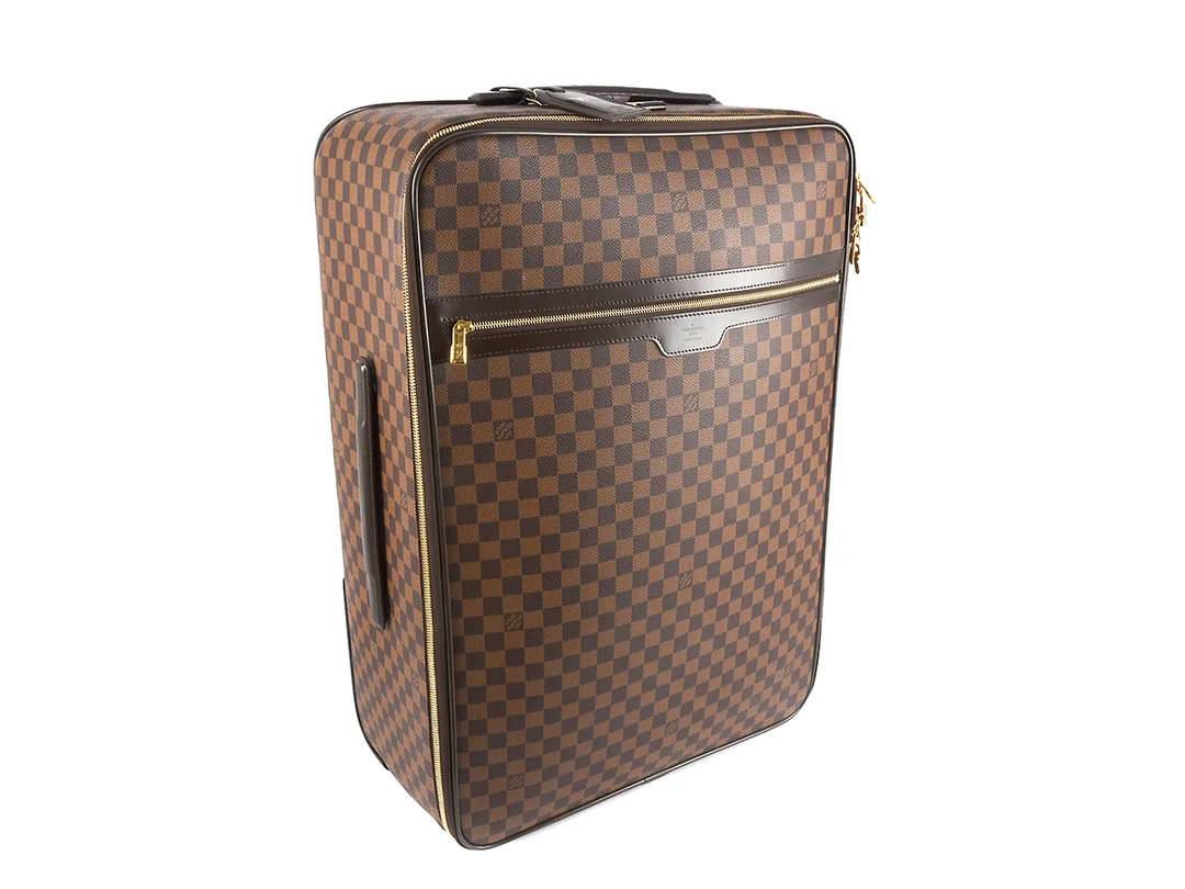 RESVÄSKA, LOUIS VUITTON, Pegase Legere 65, Damier ebene, canvas, 65x45x24cm, en garderob med galge, hänglås samt nyckel, adresstagg med hot-stamp "H.V" dustbag. — Accessoarer/Väskor — Kaplans