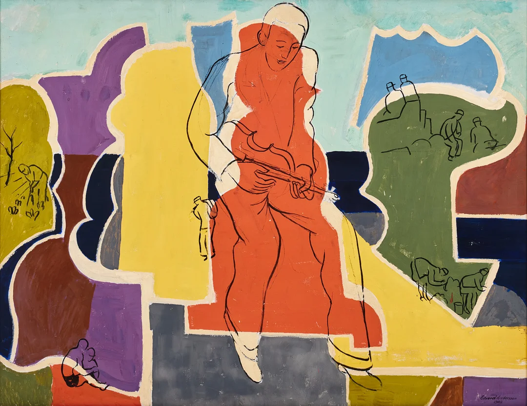 EDVARD ANDERSSON. Utan titel. — Paintings — Stockholms Auktionsverk Magasin 5