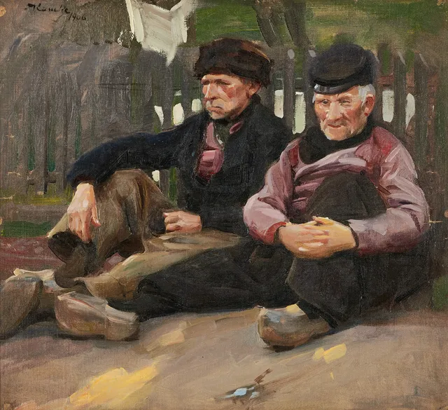 IVAR KAMKE (1882-1936). Vila, signerad och daterad 1906, olja på duk.