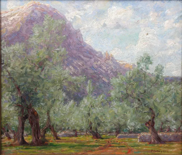 PERE YSERN I ALIÉ. Landscape in Mallorca.